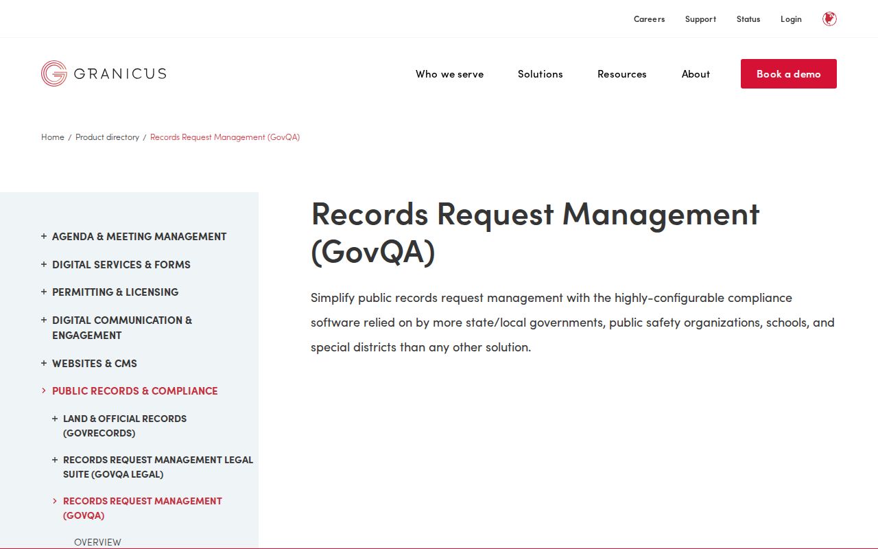 Livingston County online FOIA portal for warrant record requests