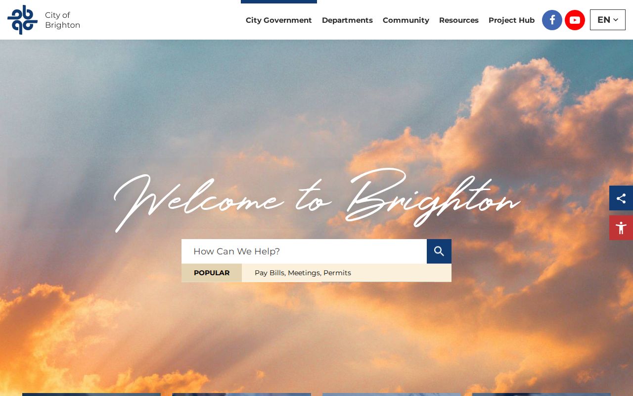 Brighton city government page for Livingston County warrant records
